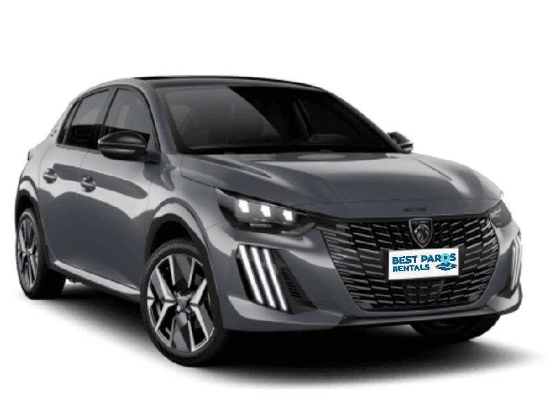 Rent a peugeot 208 car in Paros